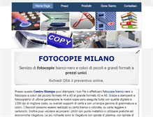 Tablet Screenshot of fotocopiemilano.it